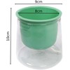 SIMPLE savaime laistomas gėlių vazonas 8 cm - mėlynas plastikinis gėlių uždangalas