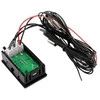Oem Skydinis termometras su zondu – DC 4-28V – 55 ~ + 120°C – Du kanalai – Raudona/Žalia