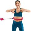 Smart Hula Hop liekninamasis ratas su smeigėmis ir apkrova, 50 cm, rožinė, REBEL ACTIVE
