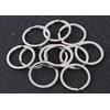 Oem Spyruoklinis žiedas raktų pakabukui - 30 mm x 10 vnt - plokščias - Raktų pakabukas
