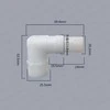 Oem Srieginė jungtis 25.5 mm sriegis ant 20 mm kištuko - Greitoji jungtis - Žarnos adapteris - osmosas