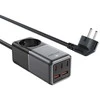 Šakotuvas Acefast Z2 GaN 3xUSB-C 2xUSB-A 75W - juoda
