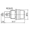 Oem Stiklinio saugiklio lizdas 5x20mm - SAUGIKLIS - tvirtinimas prie korpuso