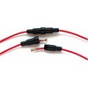 Oem Stiklinio saugiklio lizdas 5x20mm - su laidais - lizdas - rankena