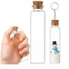 Stiklinis butelis su kamščiu 30 ml 2.2 x 12 cm buteliukas skaidrus buteliukas