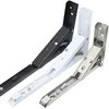 Oem Sulankstoma baldų atrama - 20cm - juoda - metalinė atrama