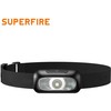 Superfire Žibintuvėlis ant galvos, įkraunamas micro USB, 2W, 110lm, 500mAh