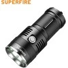 Superfire Žibintuvėlis M6-S, 3000lm, 36W, įkraunamas USB C, 4x 18650 10400mAh, IP44