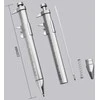Oem Suportas su rašikliu 0-100 mm - mėlyna - 2in1 - liniuotė - matavimo įrankis