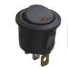 Oem Svirties jungiklis – SMRS101-6LDR – 20A/12V DC – apvalus – ON-OF – juodas – raudonas LED