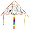 Tapybos aitvaras 90x47cm su virve + dažais - vaikiškas žaislas