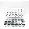 Oem Tarpiklių rinkinys 225 vnt - Universalūs O žiedai 3mm-22mm - O žiedas