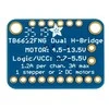 TB6612, dviejų kanalų 13.5V / 1.2A variklio valdiklis su jungtimis, Adafruit 2448