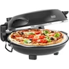 Vaflinė Piec TEESA SUPREME FUN 1200 W picos krosnis, 400 laipsnių, du kaitinimo elementai, juoda