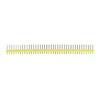 Tiesi auksinė 1x40 jungtis su 2.54mm rastru - geltona - 10 vnt - justPi