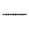 Tiesi auksinių kaiščių 1x40 jungtis su 2.54mm rastru - juoda - 10 vnt - justPi