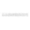 Tiesi auksinių kaiščių 1x40 jungtis su 2.54mm rastru - balta - 10 vnt - justPi