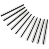 Tiesi auksinių kaiščių 2x40 jungtis su 2.54mm rastru - juoda - 10 vnt - justPi