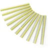 Tiesi auksinių kaiščių 2x40 jungtis su 2.54mm rastru - geltona - 10 vnt - justPi