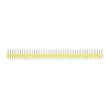 Tiesi auksinių kaiščių 2x40 jungtis su 2.54mm rastru - geltona - 10 vnt - justPi
