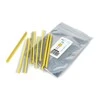 Tiesi auksinių kaiščių 2x40 jungtis su 2.54mm rastru - geltona - 10 vnt - justPi