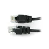 Gembird Cablexpert | Komutacinis laidas Cat.5e UTP 0.25m | Juodas RJ-45 | RJ-45