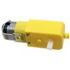TT variklis robotui su 1:120 pavara - tiesus tipas - DC 3-6V - 50RPM