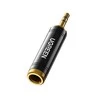 UGREEN adapteris / adapteris 3.5 mm-es lizdas-ről 6.5 / 6.35 mm-es mini jack-re (szürke)