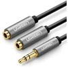 UGREEN AUX garso skirstytuvas su lizdu 3.5 mm laidas, 20 cm (sidabrinis)