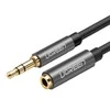 UGREEN AUX kabelio prailginimo mini lizdas 3.5 mm, 5 m (juodas)