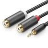 UGREEN AV109 kabelis 3.5 mm kištukas - 2xRCA (Cinch) lizdai 25cm