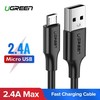 UGREEN micro USB kabelis QC 3.0 2.4A 0.25m - Juoda