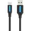 USB 2.0 A į USB-C 3A laidas 1.5 m Vention COKBG juodas