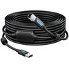 USB 2.0 A kištukinis USB-B kištukinis kabelis su ferito šerdimi Vention COQBL 10m Juodas PVC