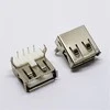 Oem USB 2.0AF lizdas 90° 14.0mm - 10 vnt -THT