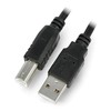 LANBERG USB-A M USB-B M 2.0 laidas 1.0m juodas feritas