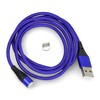 Magnetinis laidas USB A - C tipo USB - 1m - Akyga AK-USB-42