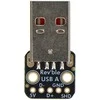USB A dvipusis modulis su pažymėtais litavimo kontaktais