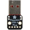 USB A dvipusis jungties modulis su litavimo kontaktais