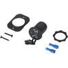 LTC Oem USB automobilinis įkroviklis 12/24V 1A+2.1A montavimui LXG526