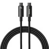 USB-C į USB-C laidas Baseus Tungsten Gold 240W 2 m (juodas)