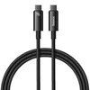 USB-C į USB-C laidas Baseus Tungsten Gold 240W 1m - juodas