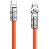 USB-C prie Lightning besisukantis kabelis Dudao L24CL 120W 1m (oranžinė)