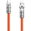 USB-C prie Lightning besisukantis kabelis Dudao L24CL 120W 1m (oranžinė)