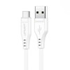 USB į USB-C Acefast C3-04 kabelis, 1.2 m (baltas)