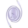 USB kabelis Baseus Free2Pull USB-C iki iP 20W 1m (violetinė)