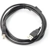 LANBERG CA-USBA-11CC-0018-BK laidas USB 2.0 AM-BM su feritu 1.8m juodas