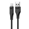 USB laidas Acefast C3-02 MFi USB-A iki Lightning 1.2m juodas