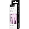 USB - microUSB kabelis 1 m silikoninis rožinis Kruger &amp; Matz Basic