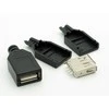 Oem USB tipo A lizdas - su dangteliu - montuojamas ant laido - lizdas